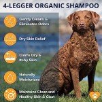 4 Legger Certified Organic to Food Standards Revitalize Neem with Sweet Orange Essential Oil Pet Shampoo 16 oz