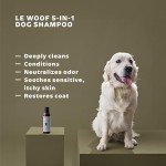 Le Woof Tea Tree & Aloe Dog Shampoo 4oz: Certified Organic, Natural Shampoo Cleans & Conditions, Relief for Itchy Skin