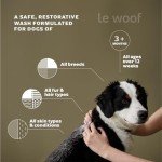 Le Woof Tea Tree & Aloe Dog Shampoo 4oz: Certified Organic, Natural Shampoo Cleans & Conditions, Relief for Itchy Skin