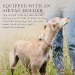 NINA WOOF Cupertino Dog Collar and Leash Bundle (Small) - Vegan Leather Dog Collar Compatible with Airtag 2021 with Handcrafted Leather Leash for Dogs in a Stylish European Design - Beige