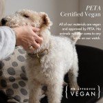 Nina Woof London Vegan Leather Dog Collar - Luxury Cute Dog Collar Adjustable Buckle Collar for Dogs, Dog Collar for Small Dogs to Dog Collar for Large Dogs - Padded Grey Over Beige, Extra Small