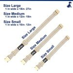 Fuzzy Friends Blue Wool Collar. A Hypoallergenic, Designer Dog Collar with Gold Metal Buckle. This Elegant Boho Dog Collar is a Comfortable Dog Collar and Perfect Girl Dog Collar or boy Dog Collar