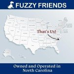 Fuzzy Friends Blue Wool Collar. A Hypoallergenic, Designer Dog Collar with Gold Metal Buckle. This Elegant Boho Dog Collar is a Comfortable Dog Collar and Perfect Girl Dog Collar or boy Dog Collar