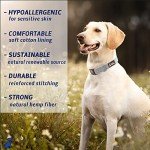 Fuzzy Friends Blue Hemp Dog Leash. Chemical Free and Environmental Friendly, Great for Sensitive Skin or Allergies. Made of Sustainable Hemp with no Harsh Dyes or Chemicals