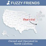 Fuzzy Friends Blue Hemp Dog Leash. Chemical Free and Environmental Friendly, Great for Sensitive Skin or Allergies. Made of Sustainable Hemp with no Harsh Dyes or Chemicals