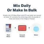 FOUR LEAF ROVER Meat Mixer - Premium Dog Food Base Mix for Homemade Dog Food - Easy to Prepare, Serve Cooked or Raw, with Grass-Finished Beef and Organic Greens - Grain Free 2.73 lbs