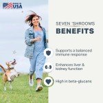 Four Leaf Rover Seven Shrooms - Organic Mushroom Supplement for Dogs - Veterinarian Formulated Whole Mushroom Extract