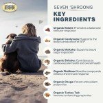 Four Leaf Rover Seven Shrooms - Organic Mushroom Supplement for Dogs - Veterinarian Formulated Whole Mushroom Extract