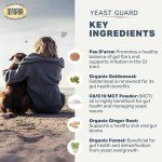 FOUR LEAF ROVER Yeast Guard for Dog Yeast - Veterinarian Formulated - Supports Healthy Skin, Ears & Paws - 100% Natural with Organic Herbs - 30 Day Medium Dog Supply