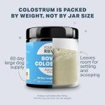 Four Leaf Rover Bovine Colostrum for Dogs - from 100% Grass-Fed New Zealand Cows - for Skin, Gut & Immune Health - 60 Day Large Dog Supply