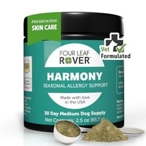 Harmony - Skin & Coat Supplement with Quercetin for Dogs - Balanced Histamine Support for Seasonal and Environmental Allergies - Veterinarian Formulated