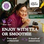 Wild & Organic Liver Cleanse Detox Tincture - Milk Thistle, Dandelion Root Herbal Complex - Liquid Liver Support Supplement - Vegan, Sugar & Alcohol-Free Milk Thistle Drops - 4 fl oz