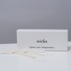 Foton Pearled Candle Wicks - 30-Pack Organic Cotton, Metal-Free &