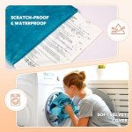 Niubya Pet Heating Pad for Dogs and Cats, Adjustable Temperature and Waterproof Pet Heated Mat with Timer, Electric Heating Pet Bed with Chew Resistant Cord and Soft Washable Cover