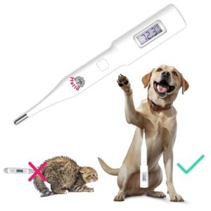 Mella Pet Thermometer - Non-Invasive - Underarm Fever Detection for Dog & Cat - Puppy Essentials and Pet Supplies