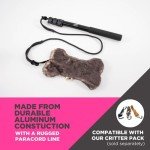 SwiftPaws Flirt Pole Toy - For Dogs - Extendable to 48” and Collapsible to 16” - All Aluminum + Paracord Line - Provides Exercise and Stimulation - For Playful Enrichment - Includes Durable Bone Flag