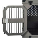 ROCK CREEK CRATES Collapsible Dog Crate: Meticulously Engineered, Durable Aluminum Construction, Non Slip Feet | 10 Year Warranty | Ideal for Indoor & Vehicle Use (Midnight Black, 40 Inch)