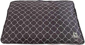 Molly Mutt Sheepy Wool Crate Mat - 100% Cotton Canvas Cover with Temperature-Regulating 100% Natural Wool-Filled Insert Dog Bed - Soft & Supportive Bed - (30"x21"x2.5", Clark Gable)