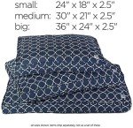 Molly Mutt Sheepy Wool Crate Mat - 100% Cotton Canvas Cover with Temperature-Regulating 100% Natural Wool-Filled Insert Dog Bed - Soft & Supportive Bed - (30"x21"x2.5", Clark Gable)