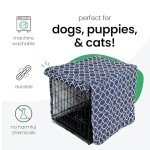 Molly Mutt Romeo & Juliet Dog Crate Cover, 100% Cotton Canvas Cover with 2 Roll-Up Panels, Ideal for Dog or Cat Crate, Durable, Washable, and Free of Harmful Chemicals, 36" x 24" x 27"