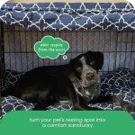 Molly Mutt Romeo & Juliet Dog Crate Cover, 100% Cotton Canvas Cover with 2 Roll-Up Panels, Ideal for Dog or Cat Crate, Durable, Washable, and Free of Harmful Chemicals, 36" x 24" x 27"