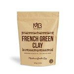 MB Herbals French Green Clay 8 oz | 0.5 lb / 227 Gram | 100% Pure Montmorillonite Clay | Absorbs Excess Oil | Detoxifies Skin | Recommended For Oily Skin | No Chemical Preservatives