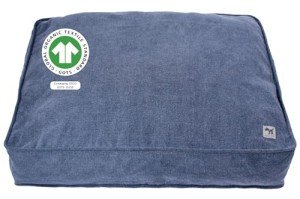 Molly Mutt Dragonstone Dog Bed Duvet Cover, GOTS-Certified 100% Cotton Canvas Cover for Dog, Puppy, or Cat Bed, Durable, Washable, and Free of Harmful Chemicals, Small, 22"x27"x5", Blue