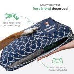 Molly Mutt Huge Dog Bed Cover - Romeo & Juliet Print - Measures 36”X45”X5”- 100% Cotton - Durable - Breathable - Sustainable - Machine Washable Dog Bed Cover (Dd35Ac)