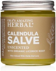 Ora's Amazing Herbal Calendula Salve, Calendula Cream, Drawing Salve, Calendula Ointment, Coconut Free Salve made with Organic Calendula and Licorice Root, 4 oz