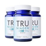 TRU NIAGEN Patented NAD Supplement for Anti Aging and Cell Regeneration, 300mg Niagen, 30 Servings | Supports Cellular Energy, Brain, Muscle | Nicotinamide Riboside (NR) Take 1 Daily | 3 Bottles