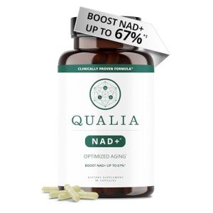 Qualia NAD Supplement — Clinically Proven to Boost NAD+ up to 67%. Optimized Aging, Energy, Focus. Elite NAD+ Booster Ingredients: Nicotinamide Riboside (NIAGEN,) Niacin, Niacinamide (1 Month Supply)