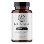 Qualia FOCUS Brain Booster Supplement | A Powerful Nootropic Designed to Deliver Sustained Mental Energy, Alertness, Concentration & Memory | With Ginkgo Biloba, L-Theanine Plus | 1 Month Supply