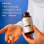 Qualia FOCUS Brain Booster Supplement | A Powerful Nootropic Designed to Deliver Sustained Mental Energy, Alertness, Concentration & Memory | With Ginkgo Biloba, L-Theanine Plus | 1 Month Supply