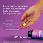 QUALIA MAGNESIUM+ | Doctor-Formulated Premium Magnesium Formula | High Bioavailability From 9 Forms Of Magnesium & 70+ Minerals | Relax Mood, Calm Nervous System, Muscle Relaxation & Exercise Recovery
