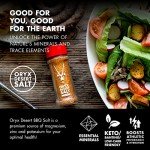 Oryx BBQ Desert Salt - BBQ Rub Spice Mix of Kosher Salt, Smoked salt, Coriander, Rosemary, Paprika, Turmeric & Garlic - Naturally Organic Gourmet Seasoning Shaker, Glass - Kalahari Desert Salt, 2.29oz