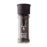 Oryx Black Pepper Mill - Ceramic Pepper Grinder Refillable - Naturally Organic Peppercorn Seasoning Grinder – Premium Whole Black Peppercorns from Madagascar, 1.26 oz