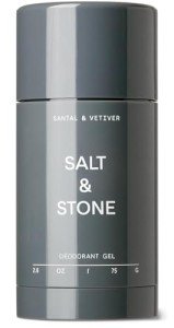 SALT & STONE Gel Deodorant for Women & Men | Santal & Vetiver | No Aluminum Free & No Baking Soda | Free From Parabens, Sulfates & Phthalates (2.6 oz)