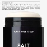 SALT & STONE Natural Deodorant - Black Rose & Oud | Extra Strength Natural Deodorant for Women & Men | Aluminum Free with Seaweed Extracts, Shea Butter & Probiotics | Free From Parabens & Sulfates