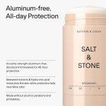 Salt & Stone Natural Deodorant for Women & Men - Saffron & Cedar | Extra Strength Natural Deodorant | Aluminum Free with Probiotics, Seaweed Extracts & Shea Butter (2.6 oz)
