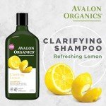 Avalon Organics Clarifying Lemon Shampoo, Removes Buildup to Restore Brightness and Shine, 11 Fluid Ounces