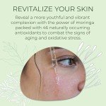 Sea-El Moringa Seed Facial Oil Drops Super Moisturizing Antioxidant-Rich Glow with Sea Kelp & Vitamin E - Daily Face Primer & Replenishing Vegan Skincare for Women & Men - 1 Fl Oz