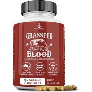 Grass Fed Blood, Liver & Spleen Supplement, 180 Capsules