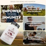 Grass Fed Beef Bone & Marrow Supplement — 180 Capsules