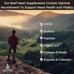 Grass Fed Beef Heart Supplement with CoQ10 – 180 Capsules
