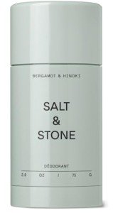 Salt & Stone Natural Deodorant for Women & Men - Bergamot & Hinoki | Extra Strength Natural Deodorant | Aluminum Free with Probiotics, Seaweed Extracts & Shea Butter (2.6 oz)
