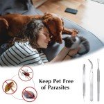 3-Piece Stainless Steel Tick Remover Tool Set