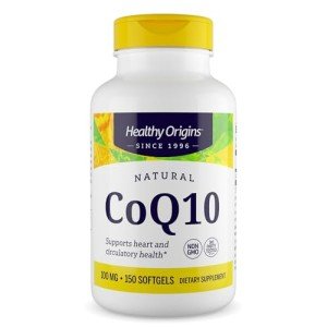 Healthy Origins CoQ10 (Kaneka Q10) 100mg Softgels - Heart Health & Energy Supplement - Gluten Free - Non-GMO - 150 Softgels