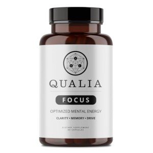 Qualia FOCUS Brain Booster Supplement | A Powerful Nootropic Designed to Deliver Sustained Mental Energy, Alertness, Concentration & Memory | With Ginkgo Biloba, L-Theanine Plus | 1 Month Supply