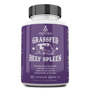 Grass-Fed Beef Spleen Supplement - 180 Capsules