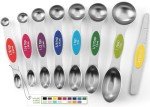 Magnetic Stainless Steel Measuring Spoons Set – 8 Pieces